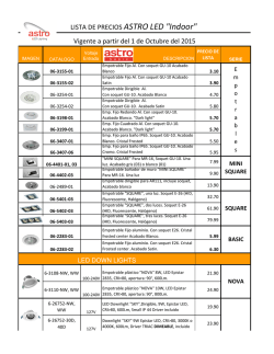 L.P. ASTRO LED Completa Octubre 2015