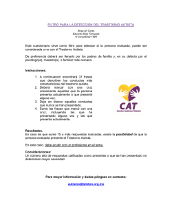 GUIA DIAGN&Oacute;STICA PARA PERSONAS AUTISTAS