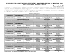 Convocatoria: 005 - Municipio de Oth&oacute;n P. Blanco