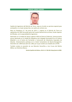MANUEL G&Oacute;MEZ GINER&Eacute;S Capit&aacute;n de Ingenieros del Ej&eacute;rcito de