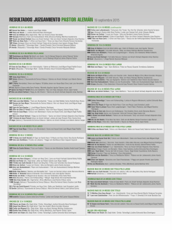 RESULTADOS JUZGAMIENTO PASTOR ALEM&Aacute;N 19 septiembre