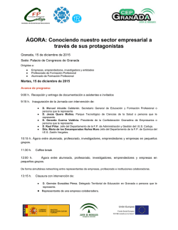 PROGRAMA Jornadas Agora