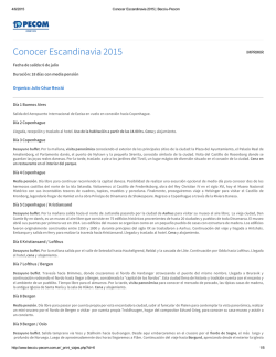 Conocer Escandinavia 2015
