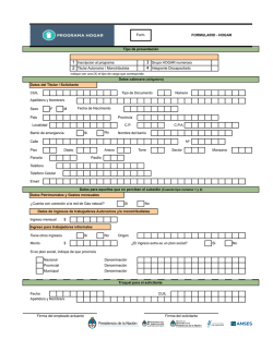 CUIL Apellido/s y Nombre/s Sexo F M Fecha de