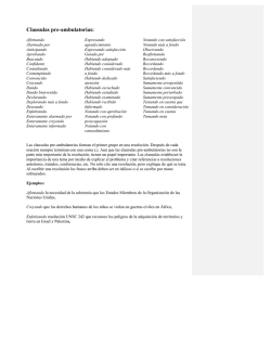Clausulas pre-ambulatorias: