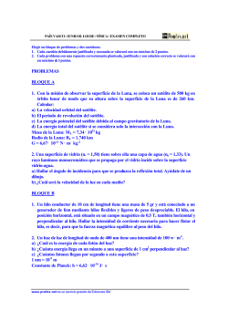 PROBLEMAS BLOQUE A 1. Con la misi&oacute;n de observar la superficie