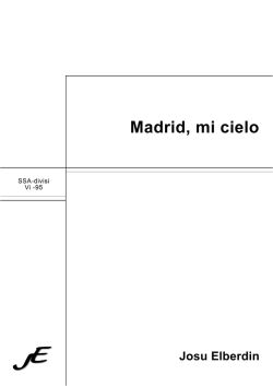 Madrid, mi cielo