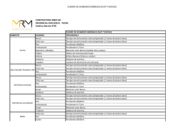 CUADRO DE ACABADOS GENERALES (FLAT Y