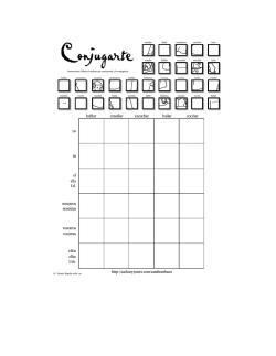 yo t&uacute; &eacute;l ella Ud. nosotros nosotras vosotros vosotras ellos ellas Uds