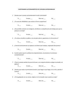 cuestionario autodiagn&oacute;stico de violencia intrafamiliar - Pro-EDA