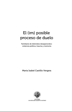 El (im) posible proceso de duelo