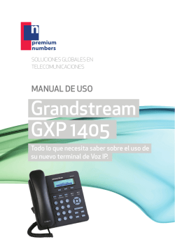 Descargar manual - Premium Numbers