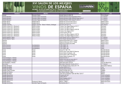 Consulte aqu&iacute; el listado definitivo de bodegas expositoras y sus vinos