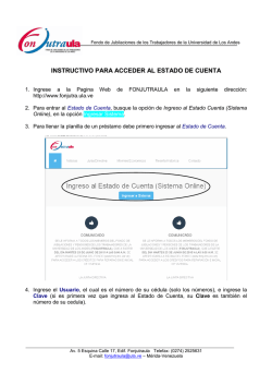 INSTRUCTIVO PARA ACCEDER AL ESTADO DE CUENTA