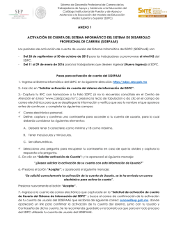 ANEXO 1 ACTIVACI&Oacute;N DE CUENTA DEL SISTEMA