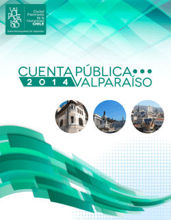 Cuenta P&uacute;blica 2014 - Ilustre Municipalidad de Valpara&iacute;so