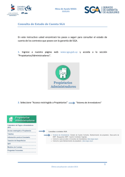 Consulta de Estado de Cuenta SGA