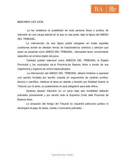 RESUMEN: LEY 14736 La ley establece la posibilidad de toda