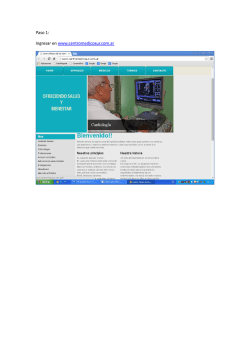 Paso 1: Ingresar en www.centromedicosur.com.ar