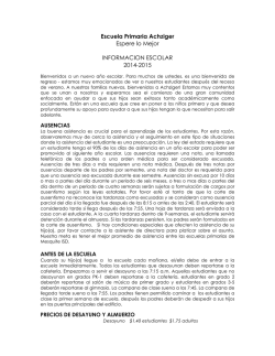 Escuela Primaria Achziger Espere lo Mejor