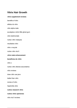 vitrix nutrex - Estudios T&eacute;cnicos Inc.