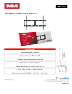 Soporte Pared - Pantallas desde 37&rdquo; hasta de 70`` RH