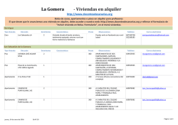 - Viviendas en alquiler La Gomera - docentes de canarias