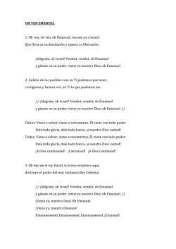 Oh ven Emanuel - Cor Gospel X&agrave;tiva