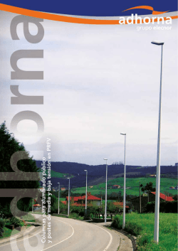 Columnas para alumbrado p&uacute;blico y postes de media y