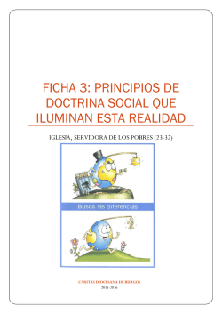 FICHA 3: PRINCIPIOS DE DOCTRINA SOCIAL QUE ILUMINAN