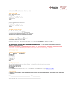 Escriba con teclado o a mano con letras muy claras