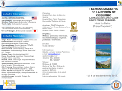 I SEMANA DIGESTIVA DE LA REGI&Oacute;N DE COQUIMBO