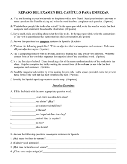 REPASO DEL EXAMEN DEL CAP&Iacute;TULO PARA EMPEZAR