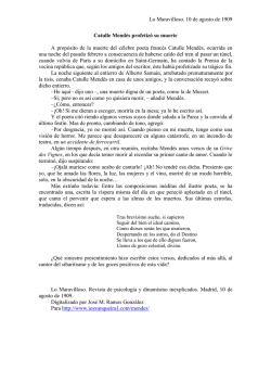 Catulle Mend&egrave;s profetiz&oacute; su muerte