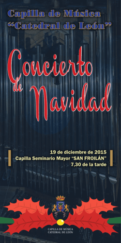 Concierto Navidad - Catedral de Le&oacute;n