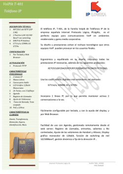 Shortform del tel&eacute;fono T-401