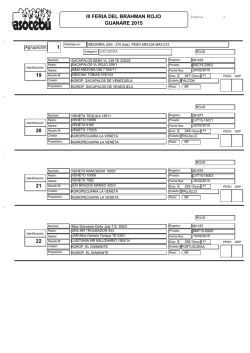 III FERIA DEL BRAHMAN ROJO GUANARE 2015 19 1 20 21 22