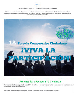 Acciones Para Recuperar la Confianza