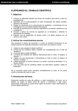FLIPPEANDO EL TRABAJO CIENT&Iacute;FICO