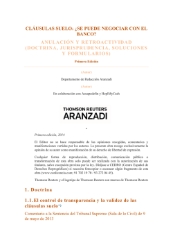 articulo cl&aacute;usulas suelo