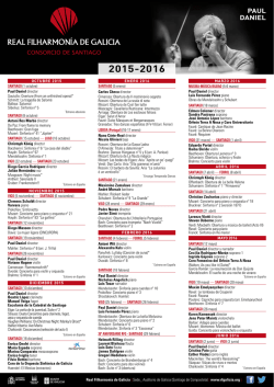 PAUL DANIEL - Real Filharmon&iacute;a de Galicia