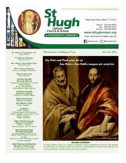 Sts. Peter and Paul, pray for us San Pedro y San Pablo, rueguen por