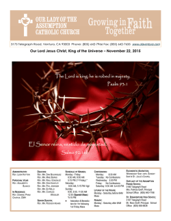 El Senor reina, vestido de majestad.