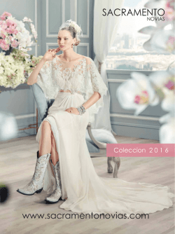 Descarga C&aacute;talogo - Sacramento Novias