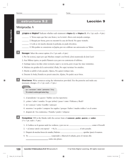 estructura 9.2 Miniprueba A Lecci&oacute;n 9