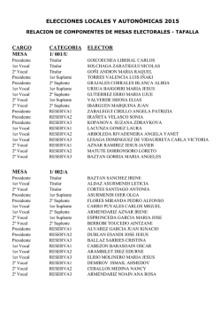 DESCARGAR LISTADO MESAS ELECTORALES TAFALLA