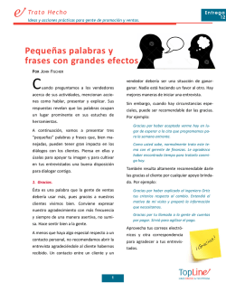 Peque&ntilde;as palabras y frases con grandes efectos