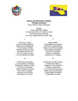 Himno del Municipio Villalba &ldquo;Pueblo Inmortal&rdquo;