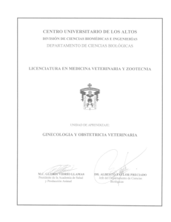Ginecologia y obstetricia veterinaria