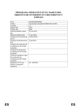 Programa Operativo Plurirregional de Crecimiento Sostenible.